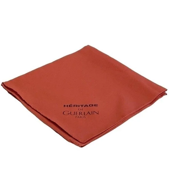 Vintage Guerlain Silky Touch Pocket Square Handkerchief Made in Italy 12" NWOT - Picture 2 of 3